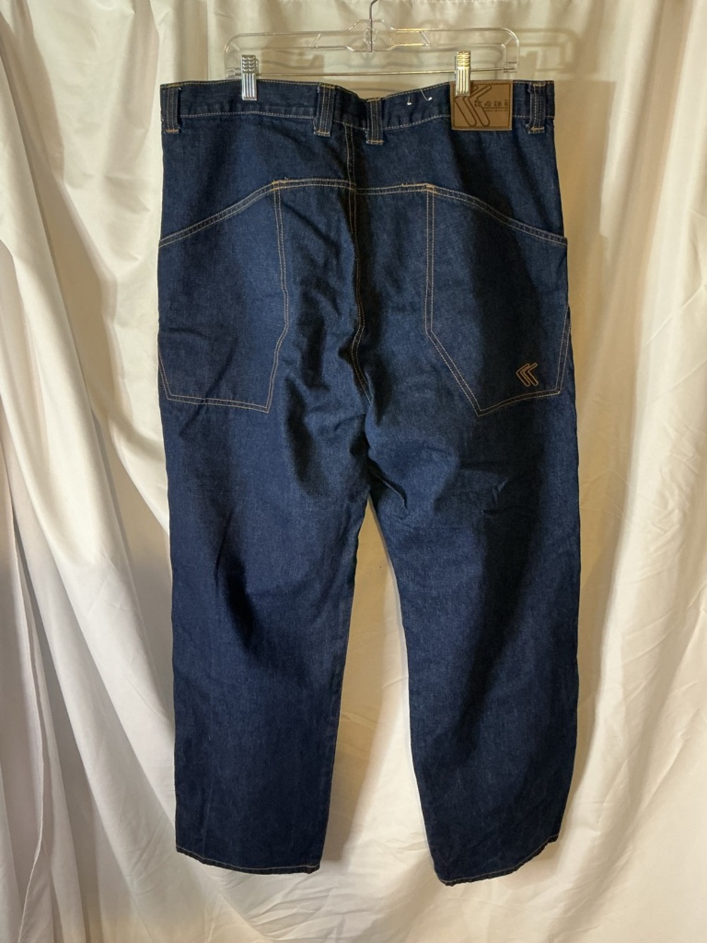 Kani Jeans W38 L33 Dark Wash Carpenter Style Denim 100% Cotton - Picture 6 of 8